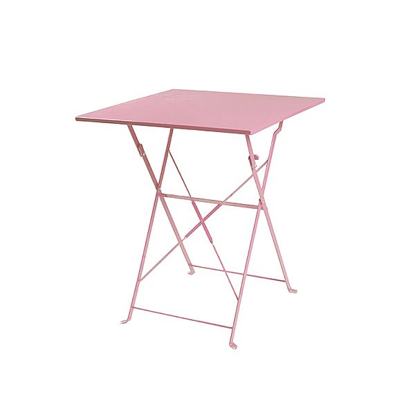 3-Piece Courtyard Light Pink Folded Bistro Set - 10B01D