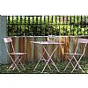 3-Piece Courtyard Light Pink Folded Bistro Set - 10B01D