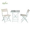 3 Pcs Patio Metal Folding Bistro Set - 10B01I