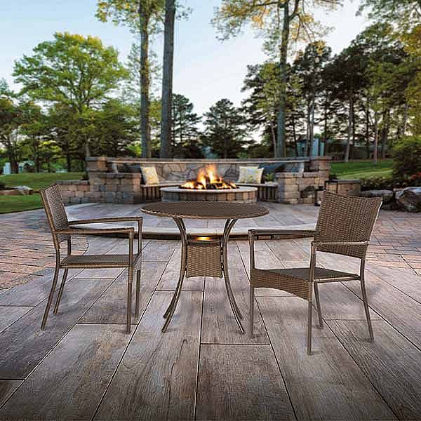 3 Pcs Wicker Rattan Bistro Set - 10B01J