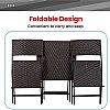Patio Furniture 3 Piece Folding Rattan Chair Wicker - 10B01N