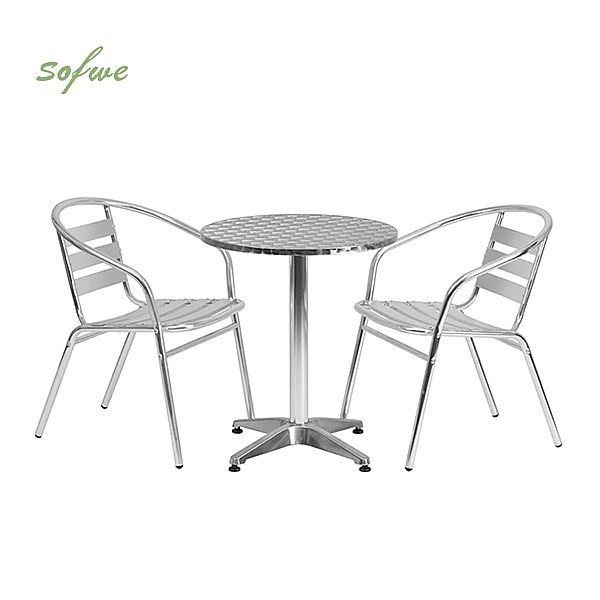3 Pcs Aluminum Bistro Set - 10B01T