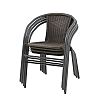 Rattan Bistro Furniture Set with Round Table and Chairs - 10B01X