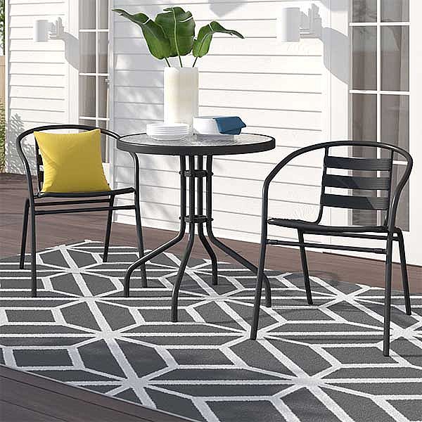 Metal Frame Patio Furniture Set Bistro Set - 10B01Y