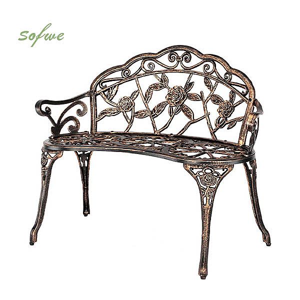 Outdoor Cast Antique Aluminum Metal Garden Chair - 10B01Z