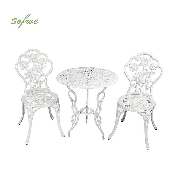 Cast Antique Outdoor Aluminum Bistro Sets - 10B02B