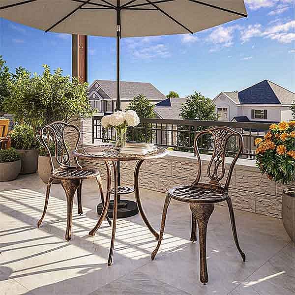 Metal Balcony Garden Patio Bistro Set - 10B02C