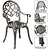 Weather Resistant Antique Metal Bistro Patio Set - 10B02E
