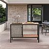 Aluminum Outdoor Kitchen Set with Textilene Door - 11D13B