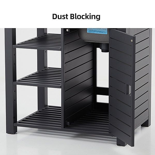 Aluminum Frame Outdoor Kitchen Countertop with Sink and Shelves - 11D13D