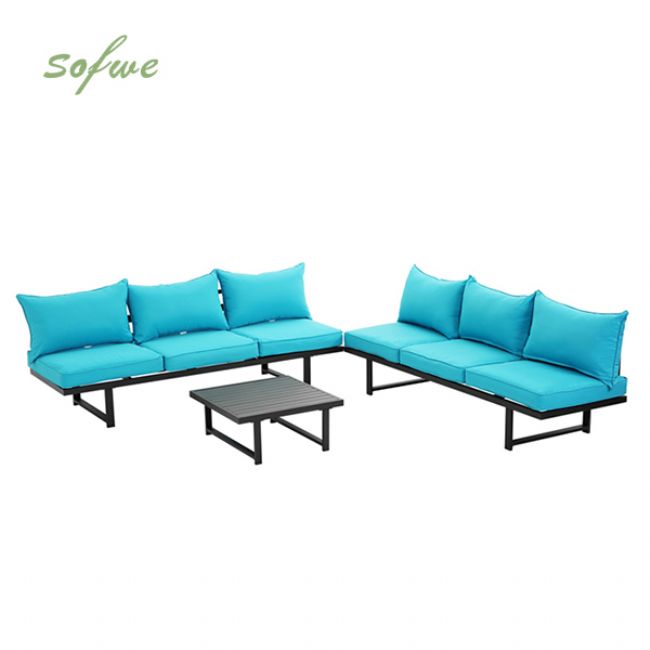 Luxury Outdoor Metal Furniture Pool Lounge Set - 11C01B