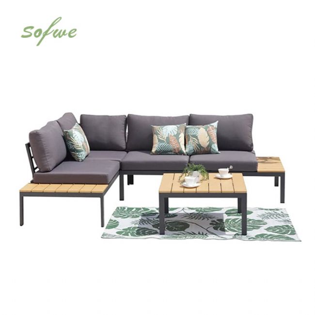 Luxury Aluminum Courtyard Furniture Set Sofa - 11C01D