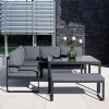 Cast Aluminum Garden Sofa Set with Table and Stool - 11C01F