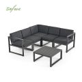 4 Piece Outdoor Aluminum V-shaped Sofa - 11C01H