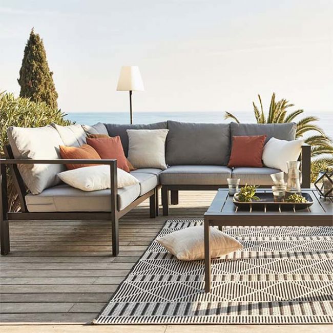 5-Seater Aluminum Outdoor Modular Sofa - 11C01I