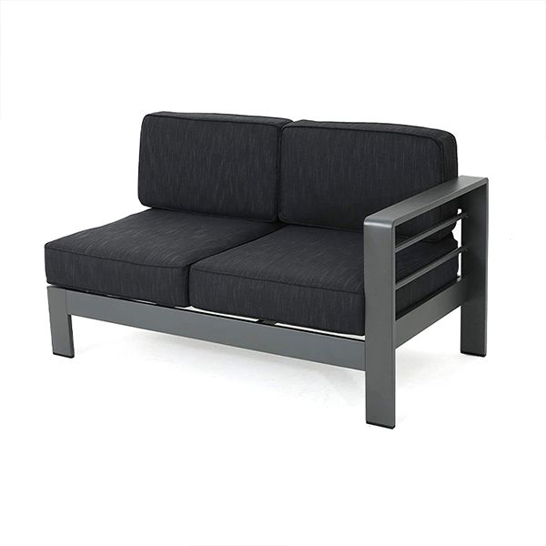 Outdoor Aluminum V-Shaped Sectional Sofa - 11C01J