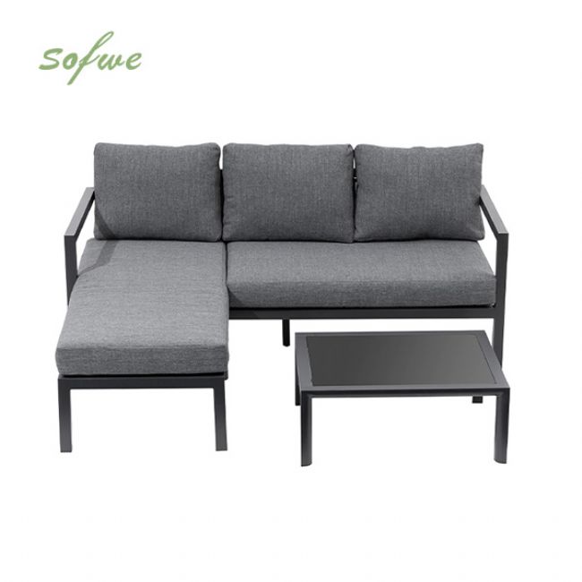 3 Piece Aluminum Outdoor Patio Furniture Set - 11C01L