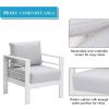 7-Seater Cast Iron Metal Outdoor Sofa Set - 11C01M
