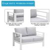 7-Seater Cast Iron Metal Outdoor Sofa Set - 11C01M