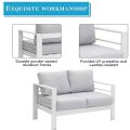 7-Seater Cast Iron Metal Outdoor Sofa Set - 11C01M
