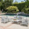 7-Seater Cast Iron Metal Outdoor Sofa Set - 11C01M