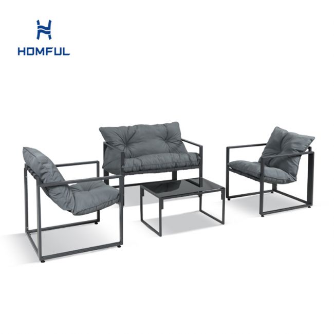 Cast Iron Aluminum Outdoor Courtyard Furniture Set - 11C01O