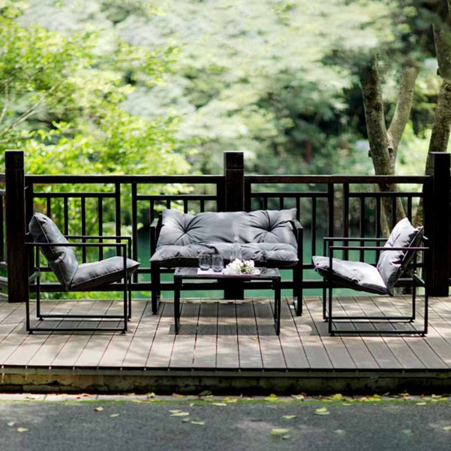 Cast Iron Aluminum Outdoor Courtyard Furniture Set - 11C01O