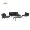Metal Aluminum 4-piece Outdoor Sofa Set - 11C01R