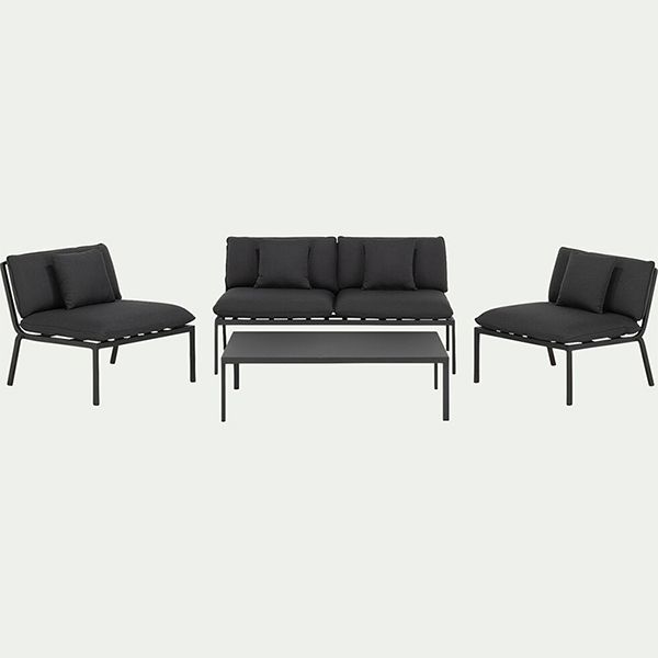 Metal Aluminum 4-piece Outdoor Sofa Set - 11C01R