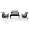 Metal Aluminum 4-piece Conversation Set - 11C01S