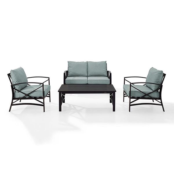 Metal Aluminum 4-piece Conversation Set - 11C01S