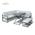 Corner Sofa with Adjustable Height Table - 11C03B