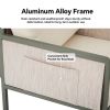 4 Pieces Outdoor Furniture Set with Glass Table - 11C03H
