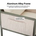 4 Pieces Outdoor Furniture Set with Glass Table - 11C03H