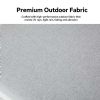 Outdoor 4-piece Aluminum Sofa Set with Wood Grain Finish - 11C11D