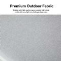 Outdoor 4-piece Aluminum Sofa Set with Wood Grain Finish - 11C11D
