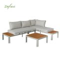 Outdoor Corner Sofa Set with Adjustable Backrest and Loveseat - 11C11G