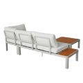 Outdoor Corner Sofa Set with Adjustable Backrest and Loveseat - 11C11G