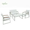 White 4-Piece Outdoor Aluminum Sofa Set - 11C11J