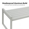 White 4-Piece Outdoor Aluminum Sofa Set - 11C11J