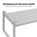 White 4-Piece Outdoor Aluminum Sofa Set - 11C11J