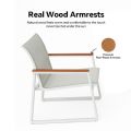 White 4-Piece Outdoor Aluminum Sofa Set - 11C11J