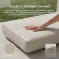 Wholesale All-weather Rope Woven Sofa Set with Outdoor Aluminum Frame Coffee Table - 11C12D