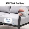 Wholesale Modern Outdoor Garden Compact Design Sofa Set, 5-piece Steel Frame Seating Set - 11C12E