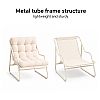 Wholesale 4-Piece Outdoor Patio Conversation Set with Thick Quilted Cushions and Metal Tube Frame - 11C12M