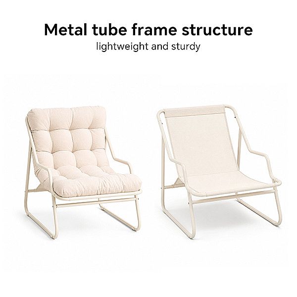 Wholesale 4-Piece Outdoor Patio Conversation Set with Thick Quilted Cushions and Metal Tube Frame - 11C12M