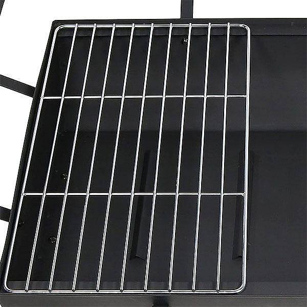 Large Outdoor Rectangular Fire Pit with Grill - 10H01F