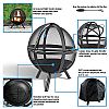 Outdoor Sphere Flaming Ball Fire Pit - 10H01I