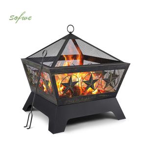 24 Inch Outdoor Wood Burning Fire Pit