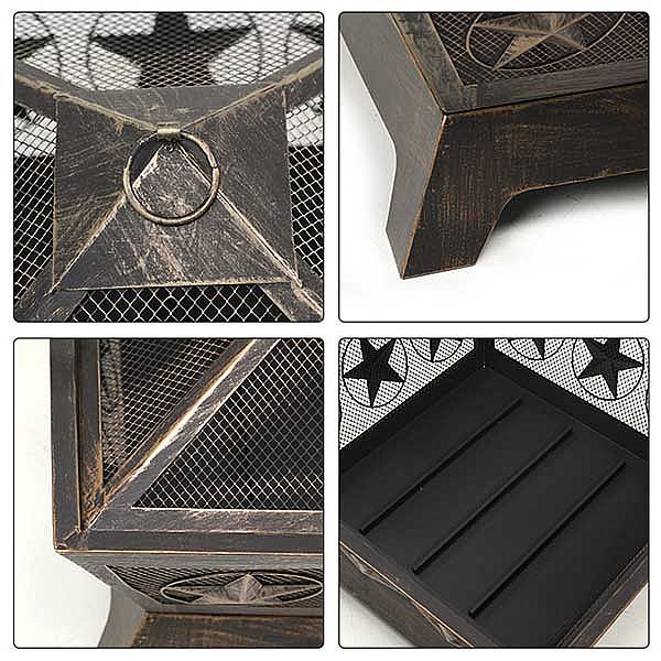 24 Inch Outdoor Wood Burning Fire Pit - 10H01L